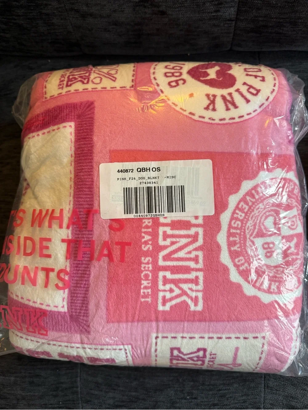 PINK Friday Mystery Mini Dog + Cozy Plush Blanket